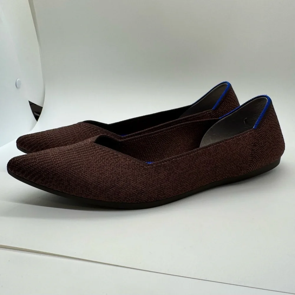 Rothy’s The Point Flat Size 8.5 Truffle Python - Picture 6 of 7